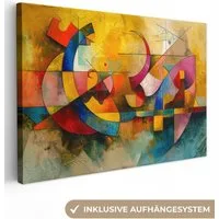OneMillionCanvasses® Leinwandbild Kunst - Abstrakt - Ästhetisch - Farbenfroh - Kunst, Fotodruck (1 St), Leinwand Bilder Klein, Wand Dekoration Aesthetic 30x20 cm