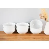 OTTO home Müslischale Alff, Porzellan, (Set, 6-tlg), Geschirr-Set, harmonische, trendige Coupeform