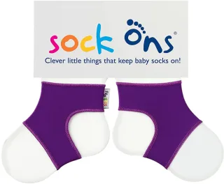 Sock Ons Babysöckchenhalter lila 0-6 Monate