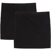 bonprix Jerseyrock (Packung, 2-tlg) aus Baumwolle und Elasthan, figurbetonte Passform, unifarben