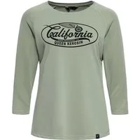 QueenKerosin Langarmshirt California (1-tlg) mit hohem Modal-Anteil