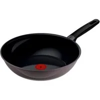 Tefal Wok Ceramic Control Grey, Aluminium (1-tlg), Keramikbeschichtung, Induktion, Thermo-Signal Temperaturanzeiger