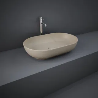 RAK Feeling Aufsatz-Waschbecken FEECT5500514A oval, 55x35cm, cappuccino matt