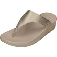 Fitflop LULU LEATHER TOE POST Zehentrenner Platino