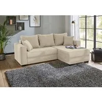 Jockenhöfer Gruppe Ecksofa Elmau L-Form, B: 235 cm, Liegef. 142x191 cm, mit Bettfunktion, Bettkasten & 2 Zierkissen
