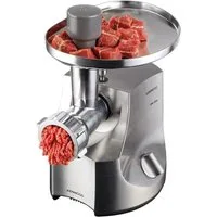 KENWOOD Fleischwolf MG700 mit 2 Wurstfüllaufsätzen, Kebbeaufsatz, 3 Lochscheiben, 850 Watt Normallastleistung - Maximalleistung 2000 W