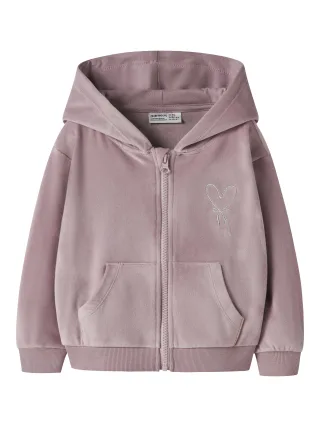NAME IT - NMFSELOUR LS NREG VEL CARD WH Keepsake Lilac - Gr. - 110