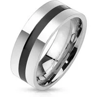 BUNGSA Fingerring 70 (22.3) Herrenring Edelstahl schwarzem Edelstahl (Ring, 1-tlg), Männer