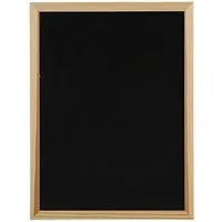Zeller Present Magnettafel MAGNETTI, Schwarz, Metall, Kiefernholz, 40 x 30 cm