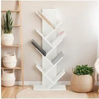 IDIMEX Bücherregal JULES, Design Regal freistehend mit 7 Ablagen Weiß