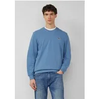 s.Oliver Sweatshirt Sweatshirt Weiches Sweatshirt aus Baumwollmix mit Crew Neck
