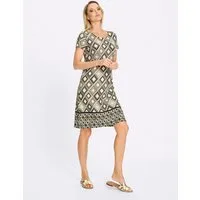 heine Jerseykleid Jersey-Kleid Kurzarm