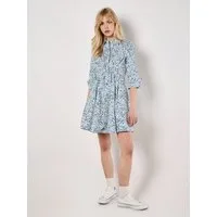 Apricot Minikleid Popeline-Kleid (2-tlg) mit Gürtel