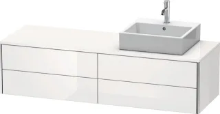 Duravit XSquare Konsolenwaschtischunterbau wandhängend Weiß Hochglanz 1600x548x400 mm - XS4914R8585 XS4914R8585