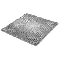 Kleine Wolke Badematte Cory, Badvorleger, Badezimmer Teppich, Höhe 24 mm, rutschhemmend beschichtet, fußbodenheizungsgeeignet, Polyester, quadratisch, Badteppich, modischer Farbverlauf, Hoch-Tief Effekt, waschbar