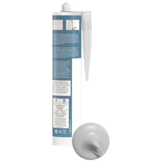 Fischer Sanitärsilikon Sanitary Pro SI (DSSA) grau 310 ml - 053102