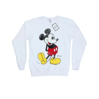 Disney Damen/Damen Mickey Mouse Classic Kick Sweatshirt (Weiß)