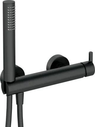 Neuesbad Serie 600 Brausearmatur mit Brauseset, Oberfläche: schwarz matt NB1BQS_N41M1