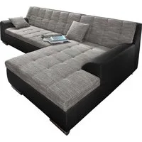 DOMO collection Ecksofa TREVISO viele Bezüge, auch in Cord, L-Form, 267x178 cm, wahlw. mit Bettfunktion, inkl. Zierkissen, Unser Dauertiefpreis