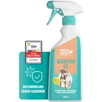 GreenHero Fellpflege Giardien-Ex schützt Hund & Katze vor Bakterien, Viren & Pilzen, 500 ml