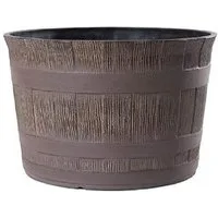 Jinfa Pflanzkübel aus Kunststoff Miniteich Weinfassoptik Blumenöpfe, 1, 3, 6 Stück (1 St)