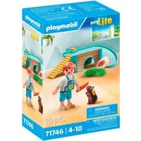 Playmobil® Junge mit Meerschweinchen (71746), Playmobil My Life Konstruktions-Spielset, (10 St)