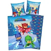 Herding Wendebettwäsche 135x200cm PJ Masks Pyjamahelden bunt, Renforcé, 2 teilig, Superhelden