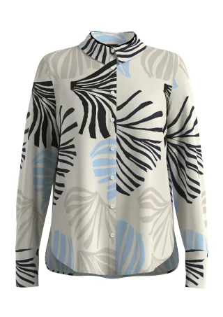 s.Oliver BLACK LABEL - Bluse mehrfarbig|creme - Gr. - 48