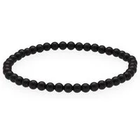 Lebensquelle Plus Armband Onyx Mini-Kugelarmband, 4 mm