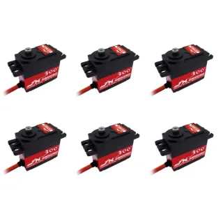 6PCS JX Servo PDI-6225MG-300 Degree PDI-6225MG 25kg Metal Gear Digital Servo For RC Airplane