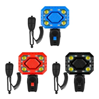 BIKIGHT 2-in-1 Wired Control Bicycle Horn Headlight 140dB Electric Bell 350LM Rechargeable Bike Front Light for MTB Cycl