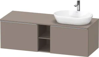 Duravit D-Neo Konsolenwaschtischunterbau wandhängend Basalt Matt 1400x550x459 mm - DE4950R70430000 DE4950R70430000