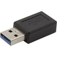 USB 3.2 Gen 2 Adapter USB-A Stecker > USB-C Buchse, 10 Gbps schwarz