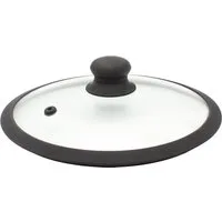 Krüger Deckel Glasdeckel Saphir mit Soft-Touch-Knopf, (1-tlg), hitzebeständig bis 160°C und spülmaschinengeeignet