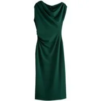 Next Midikleid Gerafftes, drapiertes Midikleid (1-tlg)