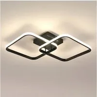 Riserva LED Deckenleuchte LED Deckenleuchte 42W, schwarz, 4500K, Alu, 64x39cm