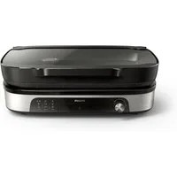 Philips Tischgrill HD6212/90 5000 Series, Smoker und Aromainfusor, 2400 W, mit einstellbarer Temperatur u. Grillfläche von 1250 cm²