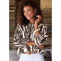 LASCANA Schlupfbluse mit Animalprint, Damenbluse, modisch