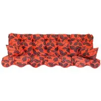 Kühnemuth Auflagekissen Auflagen Set für Hollywoodschaukeln Sitzkissen 180x50 cm Design 200