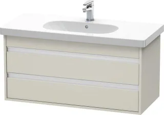 Duravit Ketho Waschtischunterbau wandhängend Taupe Matt 1000x455x480 mm - KT664809191 KT664809191