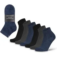 normani Sneakersocken (6 Paar) Kurzschaft Gesundheitssocken aus Baumwolle.