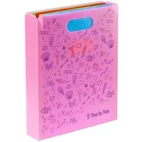 Step by Step Hefter Heftbox mit Tragegriff, transparent, bis DIN A4