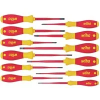 Wiha Schraubendreher Wiha VDE Schraubendreher-Set 12teilig Schlitz, Kreuzschlitz Pozidriv
