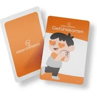 ideen.kollektiv Lernspielzeug Gefühlskarten Set – 28 Emotionskarten & 4 doppelseitige Symbolkarten (für Coaching, Therapie & Pädagogik, Mehrsprachige Gefühls-Visualisierung für Teambuilding & Gruppenarbeit)