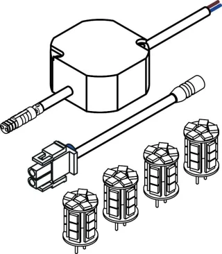 Hansgrohe Umrüstset RM/SH von Halogen auf LED , 92940000 92940000