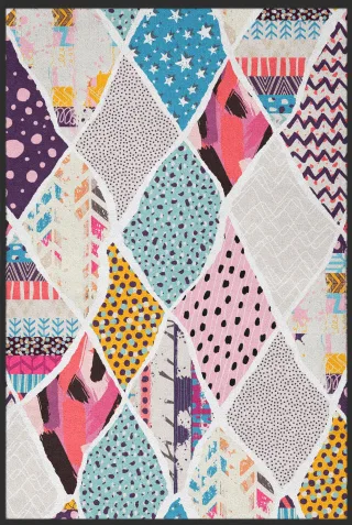 Teppich Patchwork 10123 | Größe: 80 cm x 120 cm