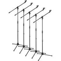 McGrey Mikrofonständer MBS-01 Mikrofonstativ mit Galgen und Mikrofonklemme, (Spar-Set, 5-tlg), Schwenkarm, höhenverstellbar bis ca. 154 cm