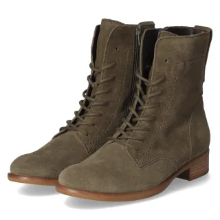 Gabor Schnürstiefeletten  Grün - Gr. 37 -  Textil