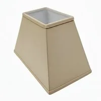 B&S Lampenschirm Lampenschirm rechteckig Velvet beige B:30x20/T:15x10/H:18cm, Jinming