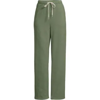 Jogginghose mit geradem Bein SERIOUS SWEATS, Damen,  Grün, Baumwoll-Mischung/Polyester-Mischung, by Lands' End